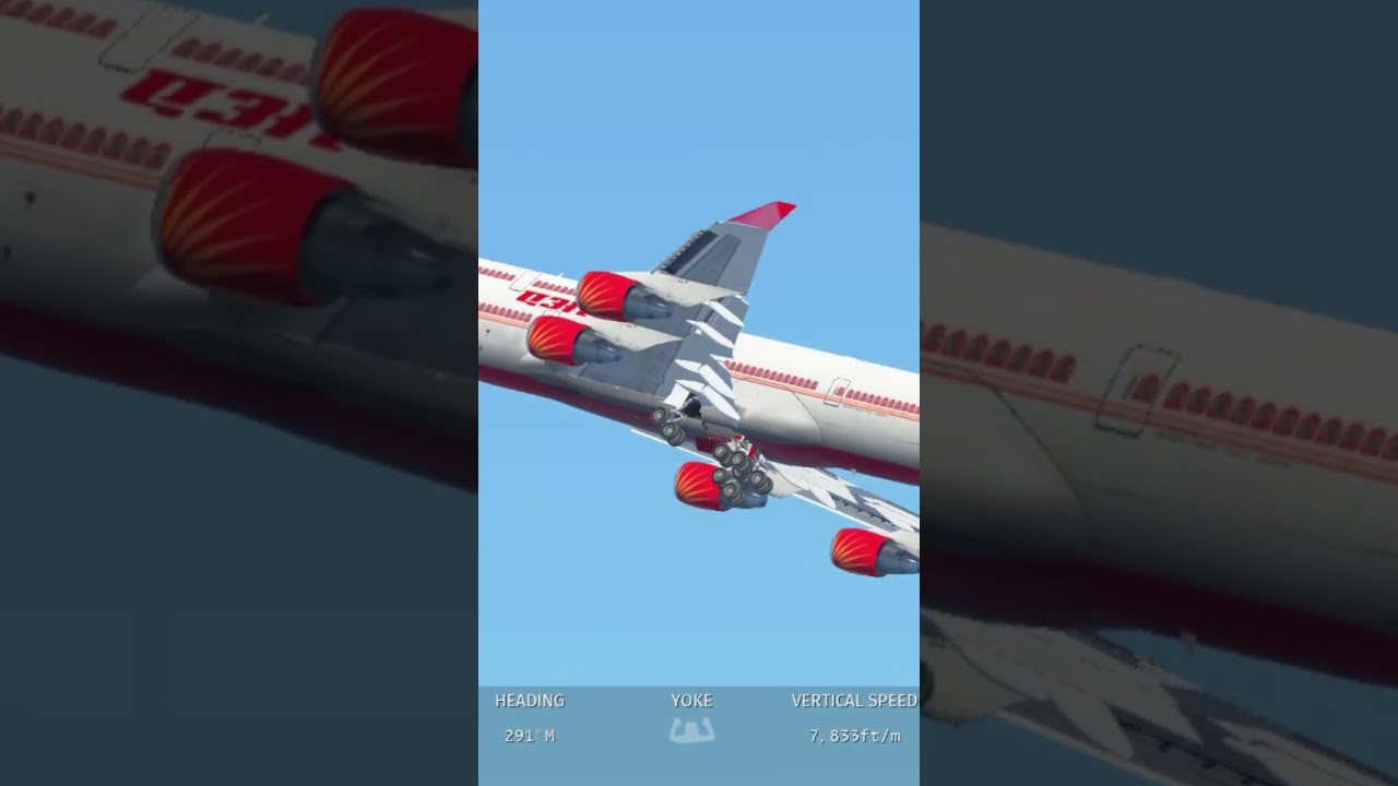 Air India Boeing 747 take off in infinite flight simulator