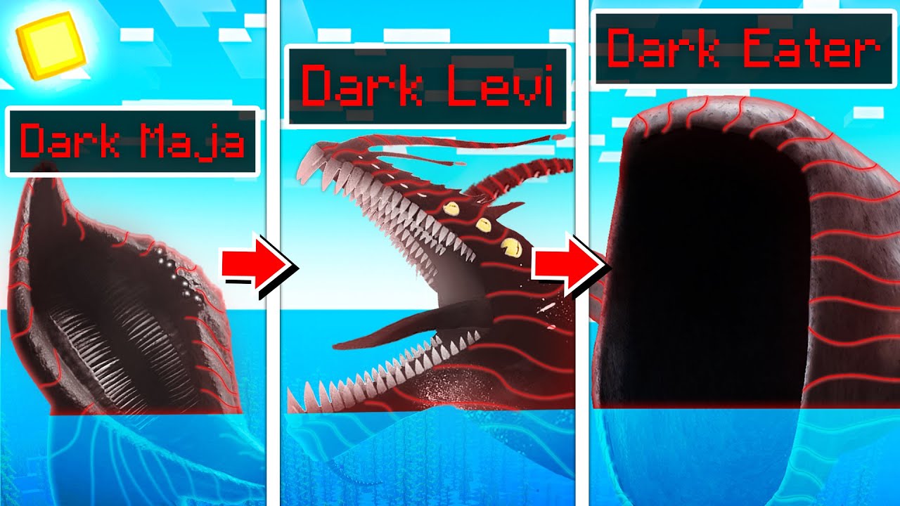 Becoming ALL DARK SEA MONSTERS in Minecraft!