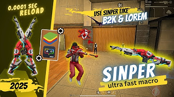 Ultra Fast Sniper Macro For PC 2025 | Double AWM Switch Trick | Bluestacks & MSI Free Fire |@B2Kyt
