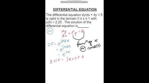 DIFFERENTIAL EQUATION || Linear Diff. Equn. with initial condition || Engineering Maths - GATE & IES