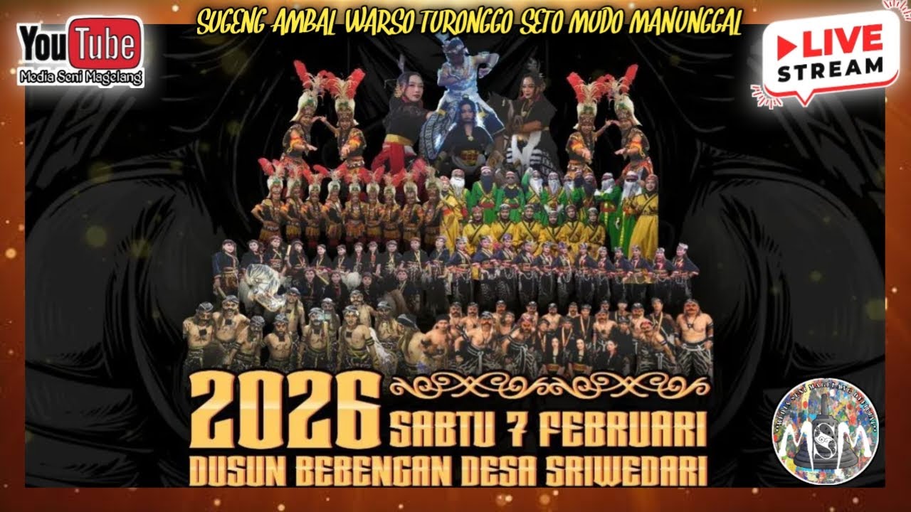 🔴LIVE SUGENG AMBAL WARSO SANGGAR TURONGGO SETO MUDO MANUNGGAL || LIVE BEBENGAN, SRIWEDARI, SALAMAN