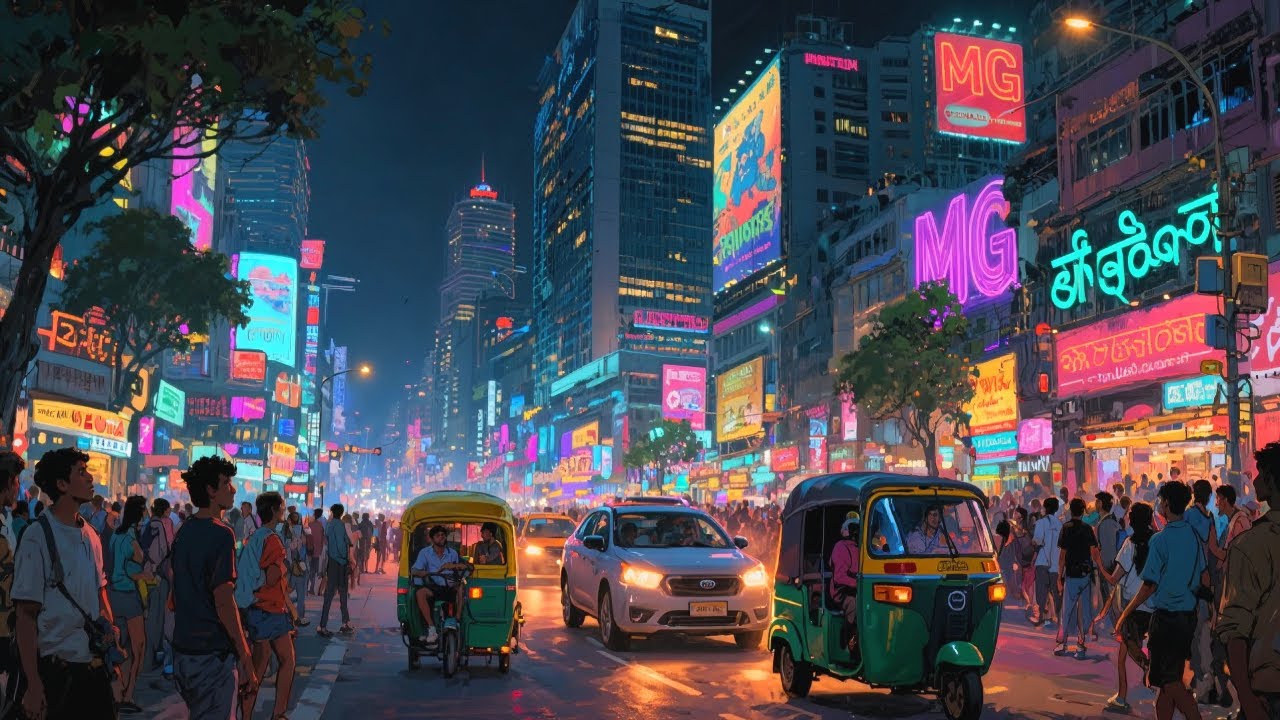 Бангалор, Индия🇮🇳 Современный третий по величине город Индии (4K HDR)