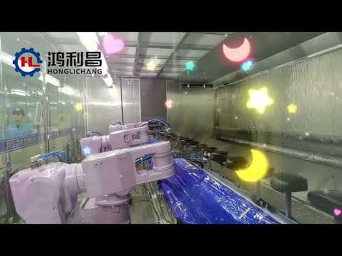 Automotive Paint Shop with Robotic Spray & Spindle Conveyor
