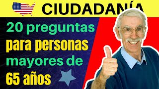 2024  Examen de Ciudadanía Americana para MAYORES DE 65 AÑOS: Las 20 Preguntas en Español