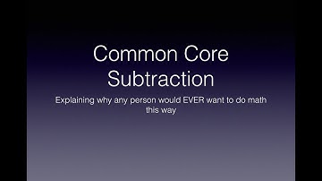 Common Core Subtraction