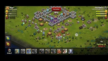 Throne Rush: Attack0062 | Attacked with Right Deployment and Strategy| Lead to Victory