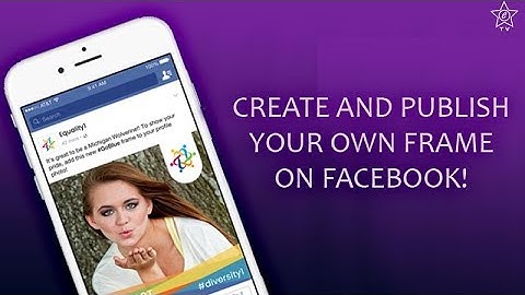 How to PUBLISH your OWN FRAME on FACEBOOK?!