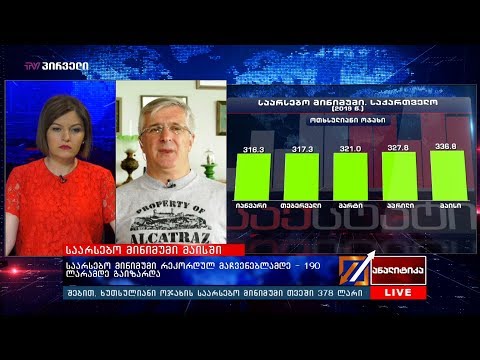 საარსებო მინიმუმი რეკორდულ მაჩვენებლამდე - 190 ლარამდე გაიზარდა