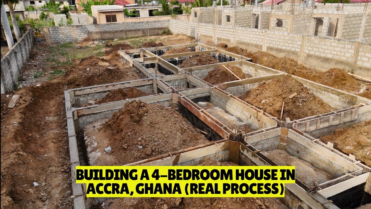 Строительство в Гане: Как мы строим дом с 4 спальнями в Аккре, Гана 