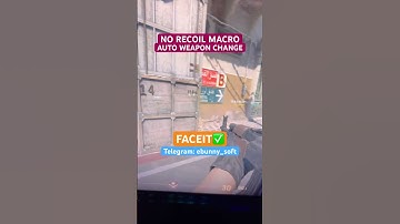 FACEIT NO RECOIL MACRO WITH AUTO WEAPON SWITCH, ANY MOUSE AND SENSE UNDETECT
