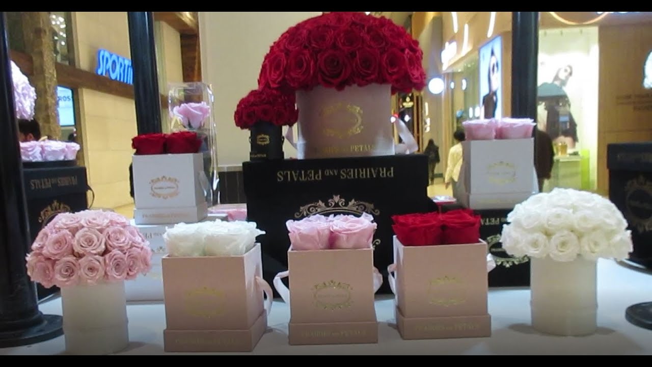 Beautiful Roses Flower Box Arrangements