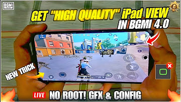 🔥 Guaranteed iPad View in BGMI 4.0 Update | High Quality Trick 2025