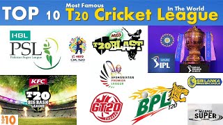 Top 10 Most Famous T20 Cricket League In The World Youtube