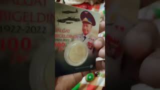 KAZAKHSTAN: 2022 Melkhior 100 Tenge TALGAT BIGELDINOV Pilot aviator #tenge #kazakistan#coinage