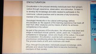 Enculturation