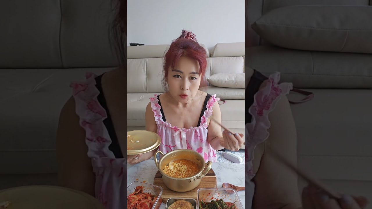 #아줌마#라면#먹방