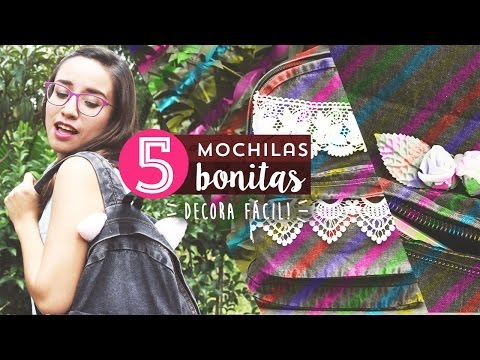 Ideas fáciles para decorar tu mochila o bolsa ✎ Craftingeek