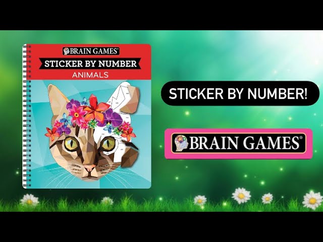 Brain Games - Sticker by Number: Animals (28 Images to Sticker)