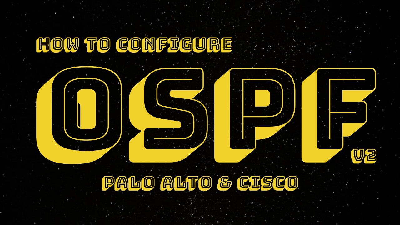 How to configure OSPF between Palo Alto and Cisco