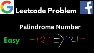 Leetcode problem 9:: Palindrome Number :: Java