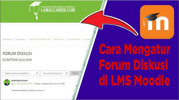 Cara Mengatur Forum Diskusi di LMS Moodle
