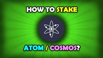 How To Stake ATOM / Cosmos On Keplr Wallet?