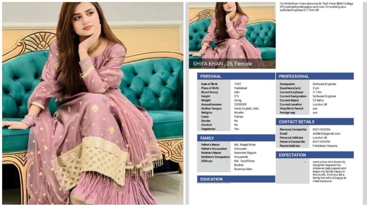 Shifa Rangpur SHIFA KHAN AGE 26 FEMALE RISHTA - YouTube