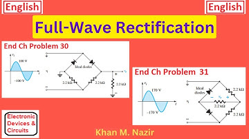 (E)EDC(B) Q 2.30 & 2.31|| Full Wave Rectifier ||  Electronic Devices and Circuit