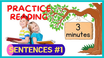 SENTENCES #1 / Learn to Read Short Sentences for Kinder and Grade One / Improve  Reading Skills