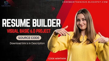 Resume Builder | Visual Basic 6.0 Project with Source Code