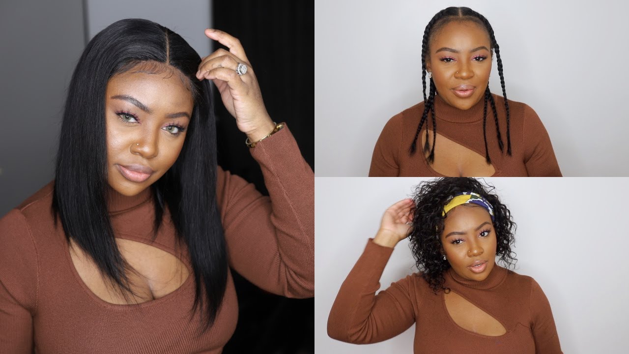Wig Sale! 2021 Curly Bob Headband Wig and Straight Bob Lace Wig Deal | MsLynn