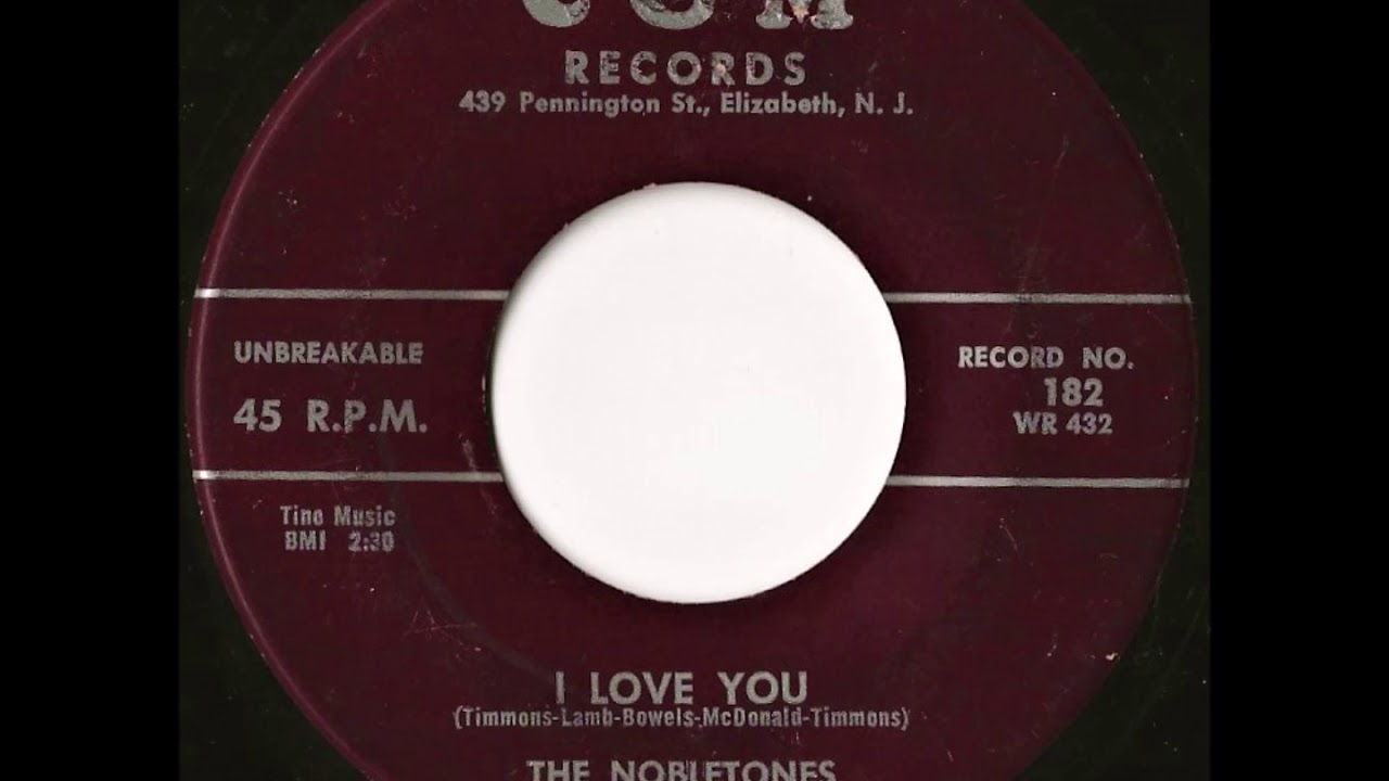 Watch The Nobletones- I Love You on YouTube Watch The Nobletones- I Love You on YouTube