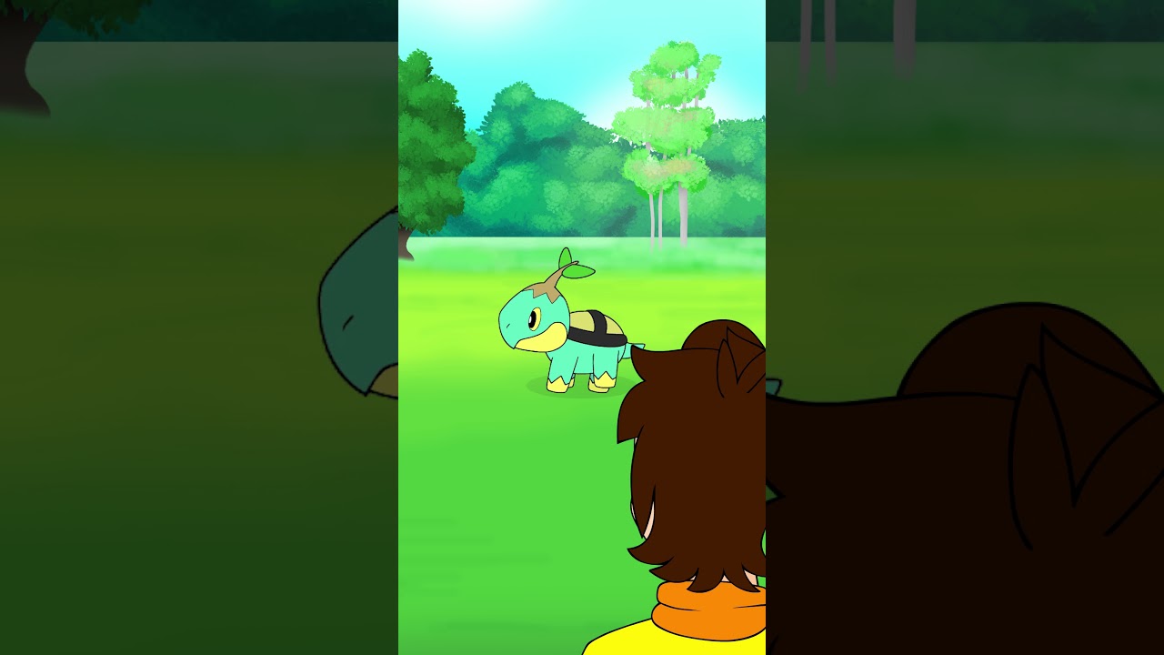 Shiny Turtwig Flees 