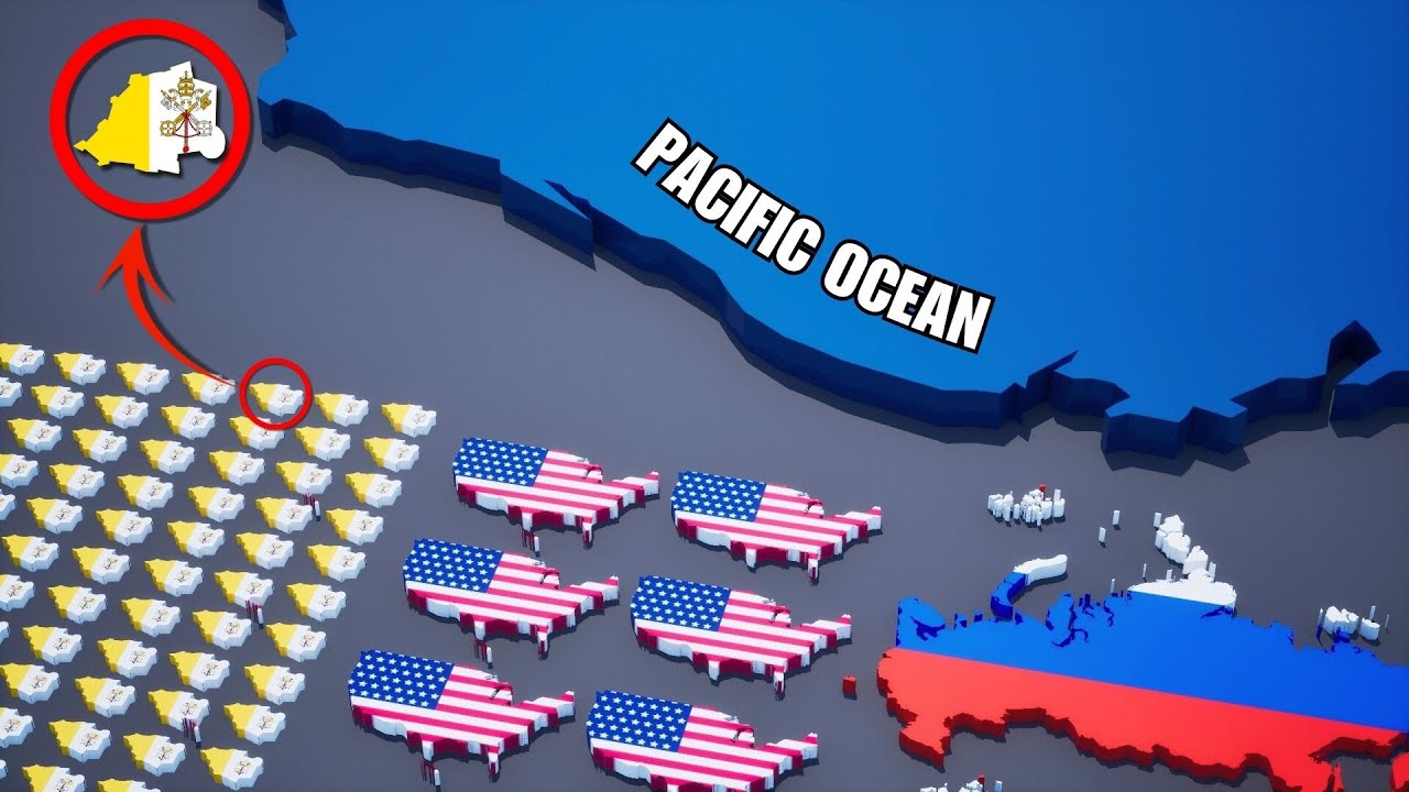 The Pacific Ocean VS Every Country on Earth