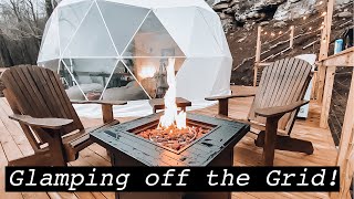 We went Glamping!! | Dome Tour