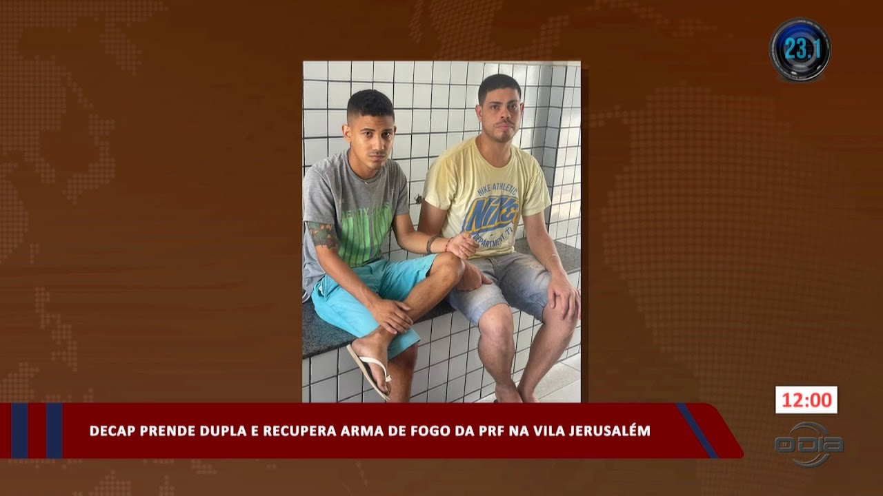 DECAP prende dupla e recupera arma de fogo da PRF 04 09 2023