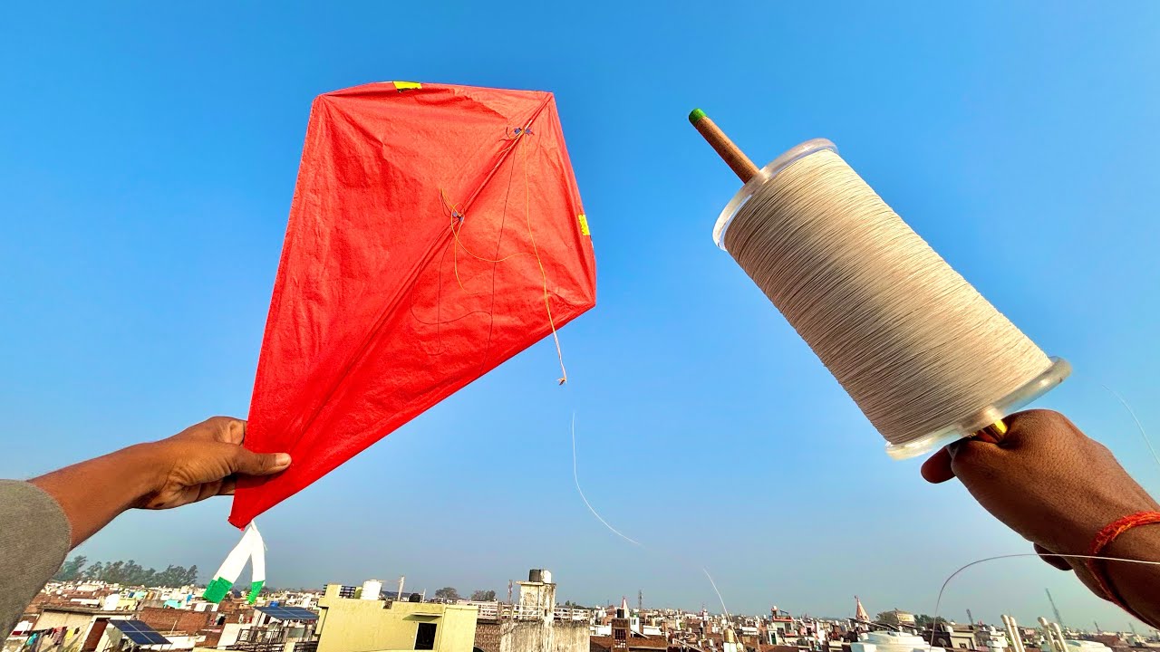White Manjha Testing & Kite Cutting Tricks | kite 