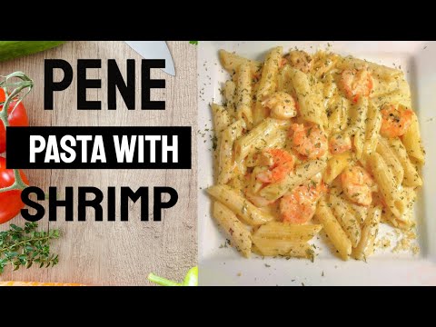 pene-pasta-with-shrimp-and-special-herb-sauce