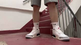 My New Aj3 White Cement Stomp Cigarette