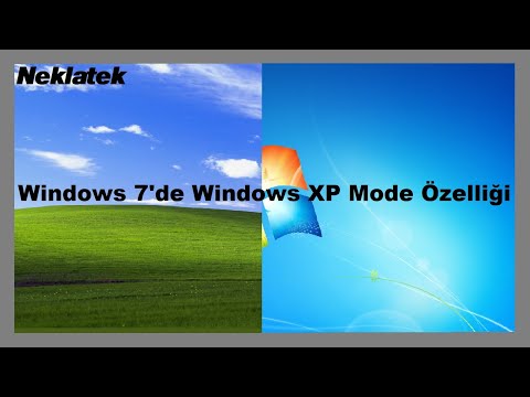 Video: Windows XP Modunu Windows 7'de nasıl çalıştırırım?