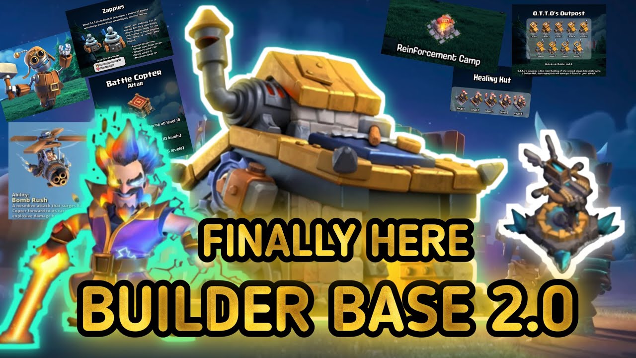 Clash Of Clans Live Stream | Builder Base 2.0 Finally Here |New Update ...