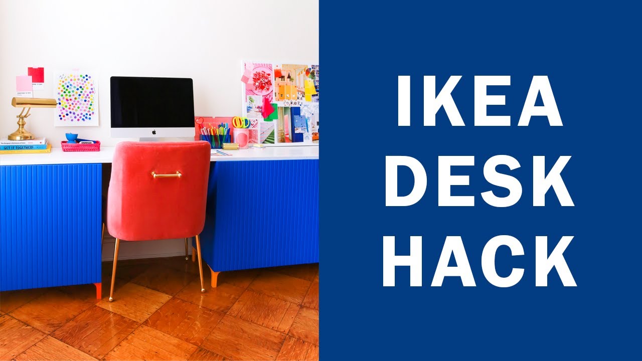 Ikea Desk Hack How I Made My Custom Ikea Desk YouTube