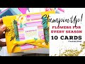 Make 10 cards with the Flowers for Every Season Memories and More Cards
