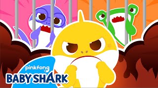 new baby sharks friends are trapped baby shark story episodes baby shark official