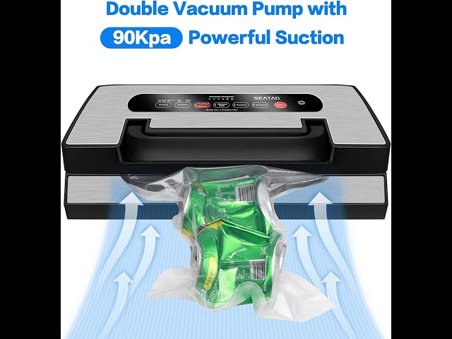 Vacuum Sealer Machine,VAKUMAR 5180 Seal a Meal Vacuum Sealer Machine with a  Super Suction of 90 Kpa 