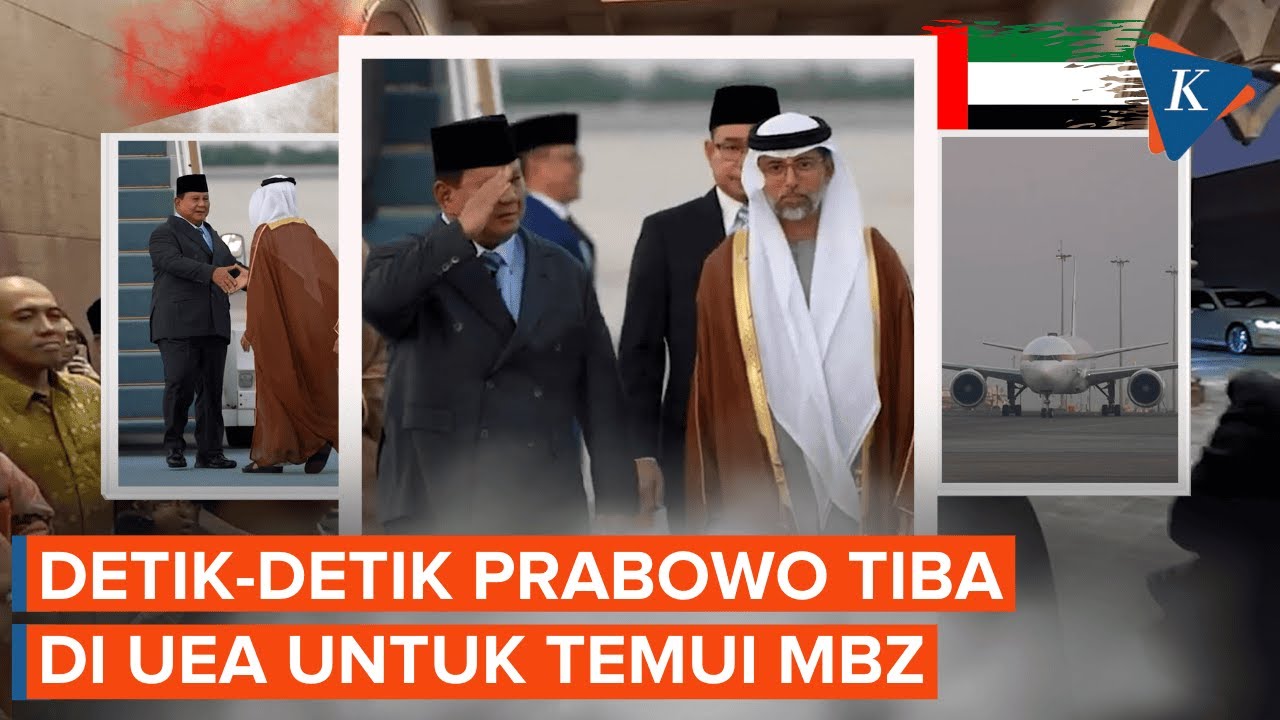 [FULL] Prabowo Tiba di Abu Dhabi dari Yordania, Siap Bertemu MBZ