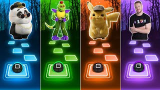 Panda vs Alien Dance vs Pikachu vs Believer Imagine Dragons | Tiles Hop EDM Rush