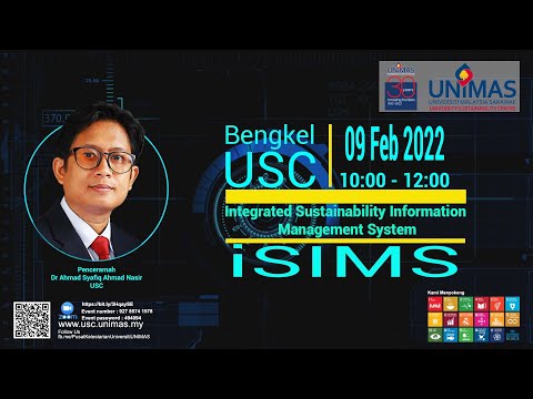 Bengkel USC Integrated Sustainability Information Management System (iSIMS)