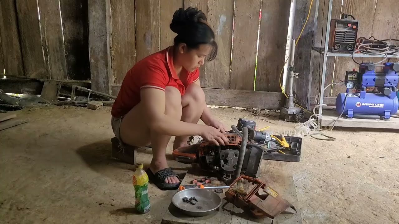 365 Wood Cutting Restoration Process Damaged carburetor and oil pump blockage