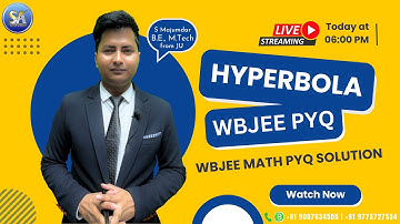 Math Hyperbola WBJEE PYQ Solution | Wbjee 2024 Exam Preparation | Suvajit Academy #wbjee #wbjeeexam